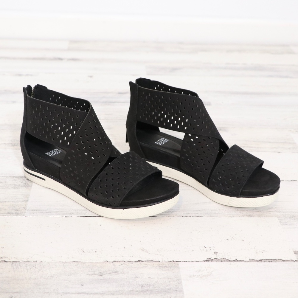 Eileen Fisher Black Sandals